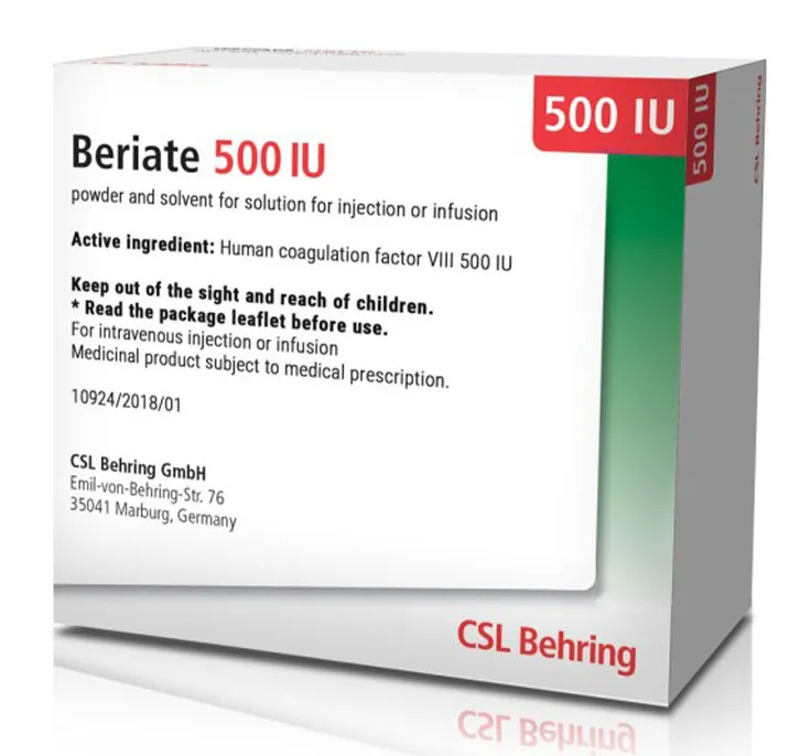 تصویر BERIATE P Injection,Powder,Lyophilized 500 IU