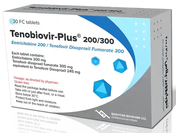 تصویر TENOBIOVIR PLUS 200/300 mg Tablet