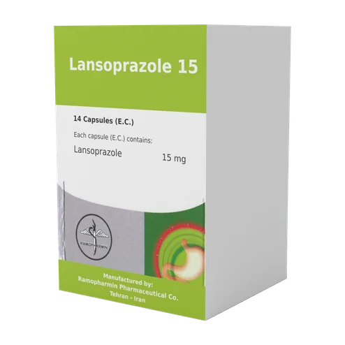 تصویر LANSOPRAZOLE RAMIN 15MG CAP