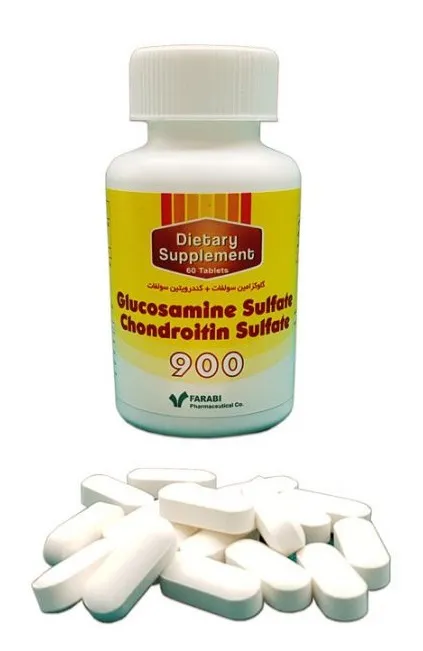 تصویر Glucosamine Sulfate + Condroitin Sulfate FARABI 900 mg ORAL TABLET