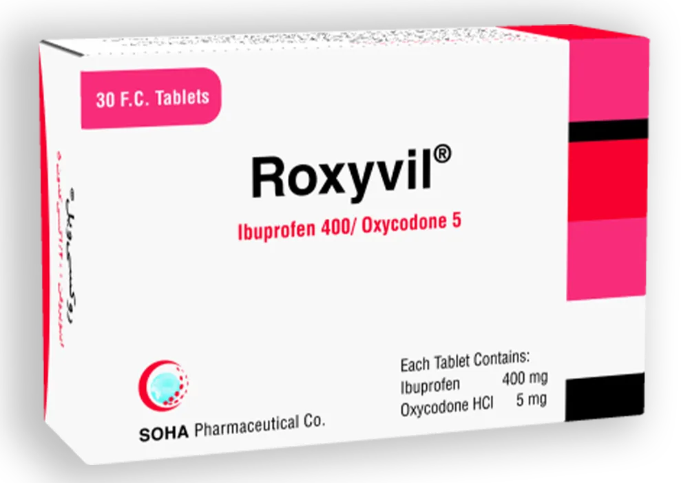 تصویر ROXYVIL 400mg/5mg Tablet