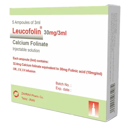 تصویر LEUCOFOLIN 30MG/3ML AMP