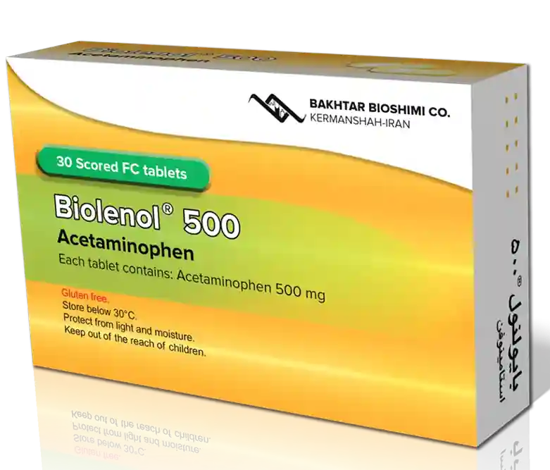 تصویر BIOLENOL 500MG TAB