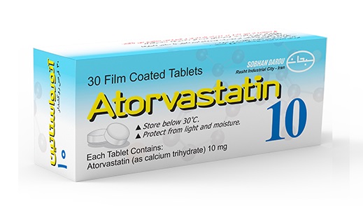 تصویر ATORVASTATIN SOBHAN 10MG TAB