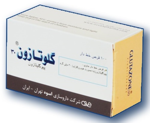 تصویر GLUTAZONE 30MG TAB