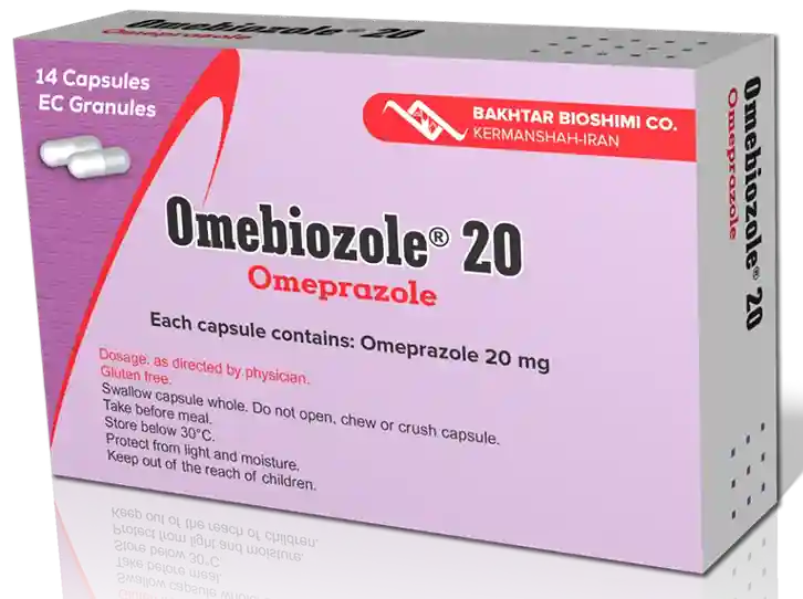 تصویر OMEBIOZOLE 20MG CAP