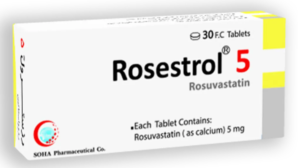 تصویر ROSESTROL 5 mg Tablet