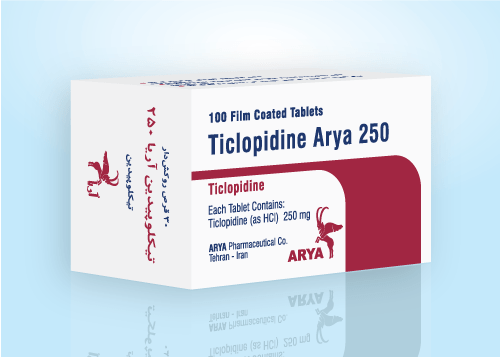 تصویر TICLOPIDINE-ARYA 250MG TAB