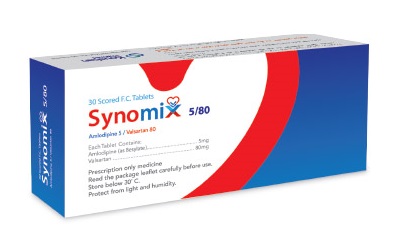 تصویر SYNOMIX 5/80 MG Tablet