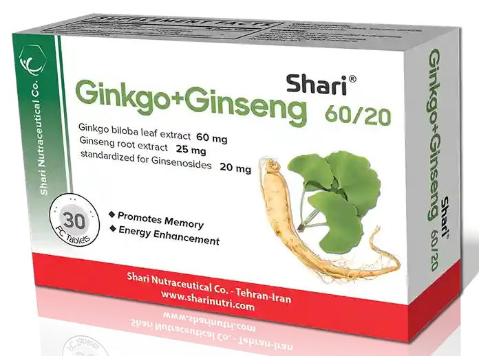 تصویر Ginkgo and Ginseng 60-20 SHARI Tablet