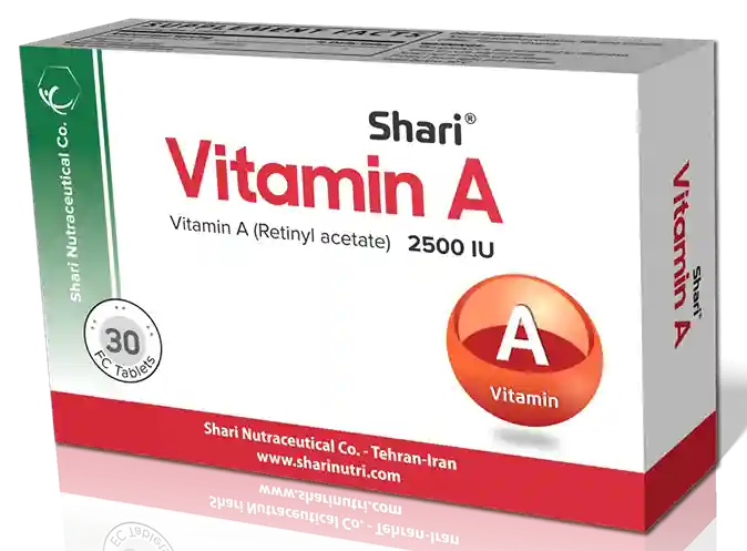 تصویر Vitamin A SHARI 2500 IU TAB