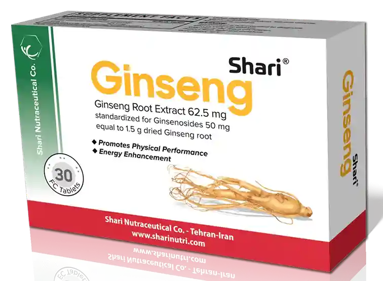 قرص جنسینگ شاری 62.5 میلی گرم