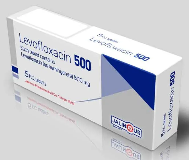 تصویر LEVOFLOXACIN JALINOUS 500 mg Tablet