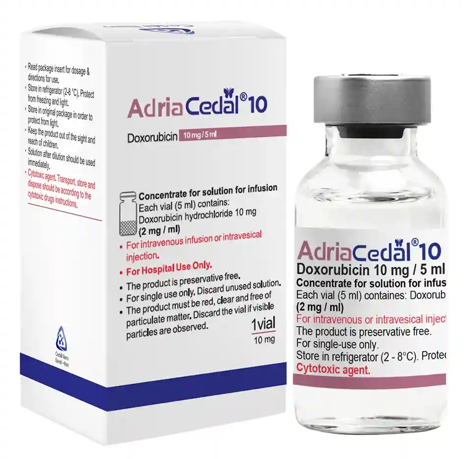 تصویر ADRIACEDAL 10mg/5ml Solution For Injection