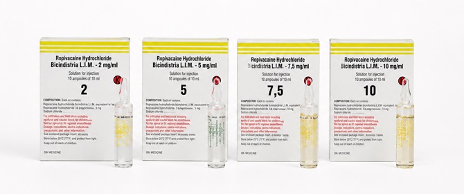تصویر ROPIVACAINE Bioindustria 50 mg/10 ml Vial