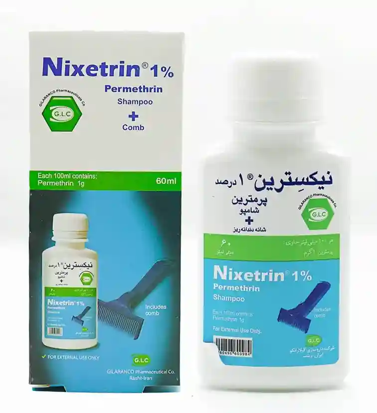 شامپو پرمترین-گیلارانکو 1% 60 میلی لیتر-نیکسترین