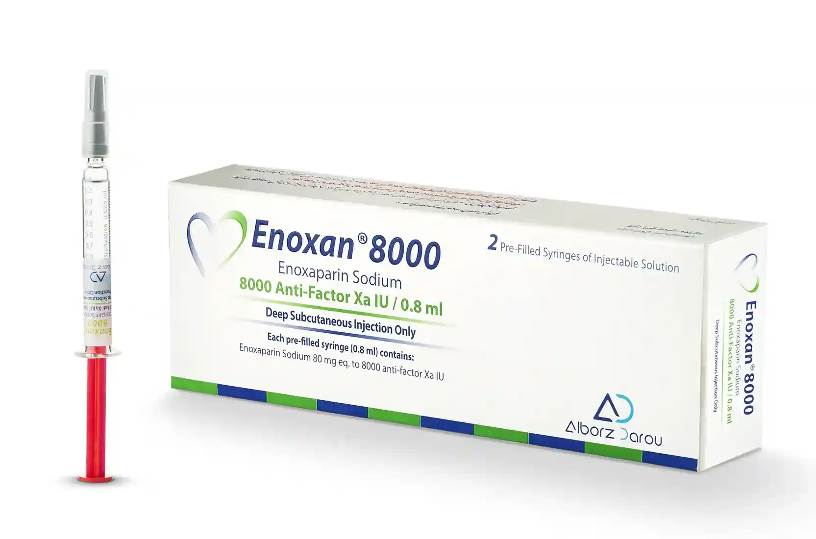 تصویر ENOXAN 100MG/ML 8000 IU SYRINGE