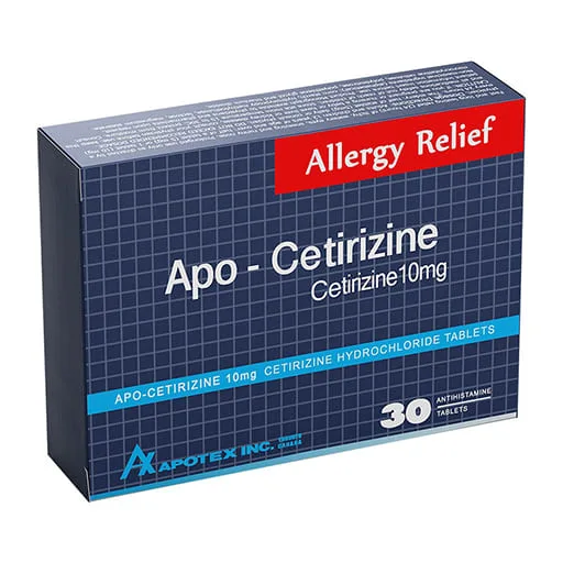 تصویر APO-CETIRIZINE Tablet 10 mg