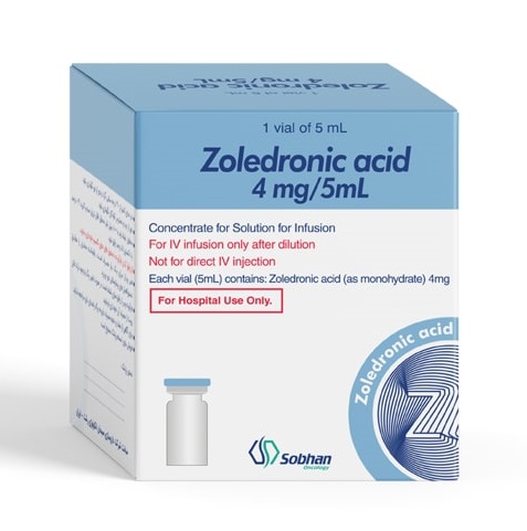تصویر ZOLEDRONIC ACID SOBHAN 4 mg/5 ml Vial