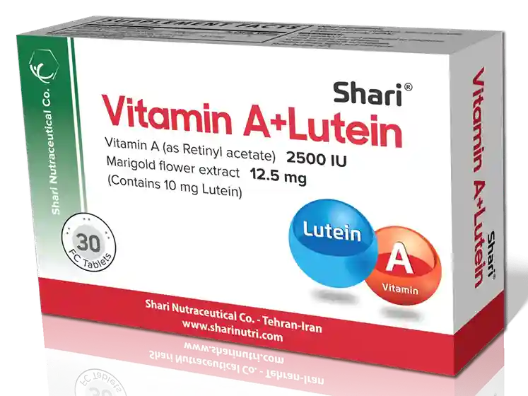 تصویر Vitamin A + Lutein SHARI Tablet