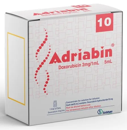 تصویر ADRIABIN 10MG/5ML AMP