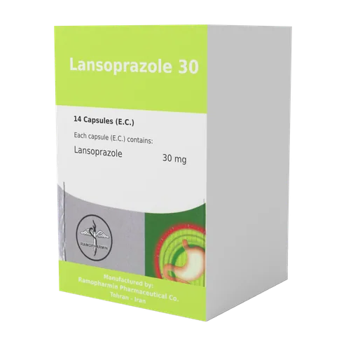 تصویر LANSOPRAZOLE RAMIN 30MG CAP