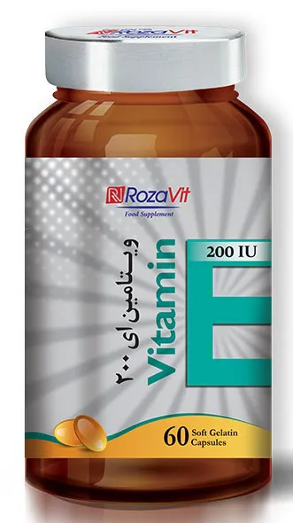 تصویر Vitamin E 200 IU RozaVit Softgel