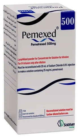 تصویر PEMEXED 500 MG POWDER FOR INJECTION