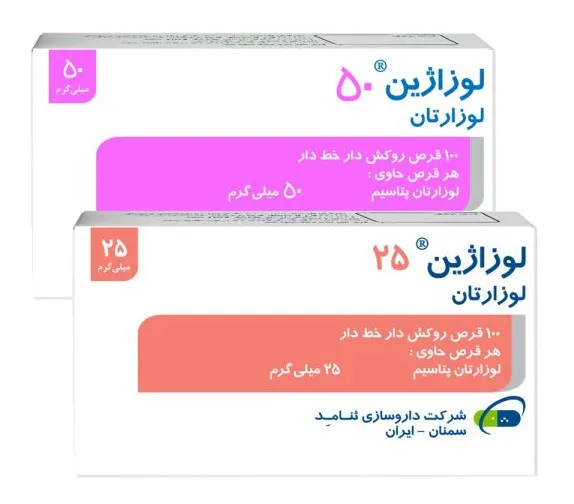 تصویر LOZAGIN 50 mg Tablet