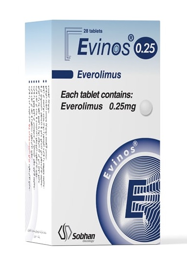 تصویر EVINOS 0.25 mg Tablet