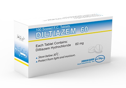 تصویر DILTIAZEM SOBHANDAROU 60MG TAB