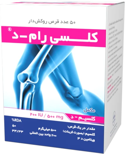 تصویر Calciram-D 500MG+200IU Tablet