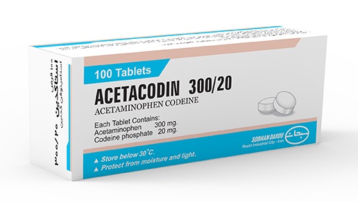 تصویر ACETACODIN (300+20)MG TAB