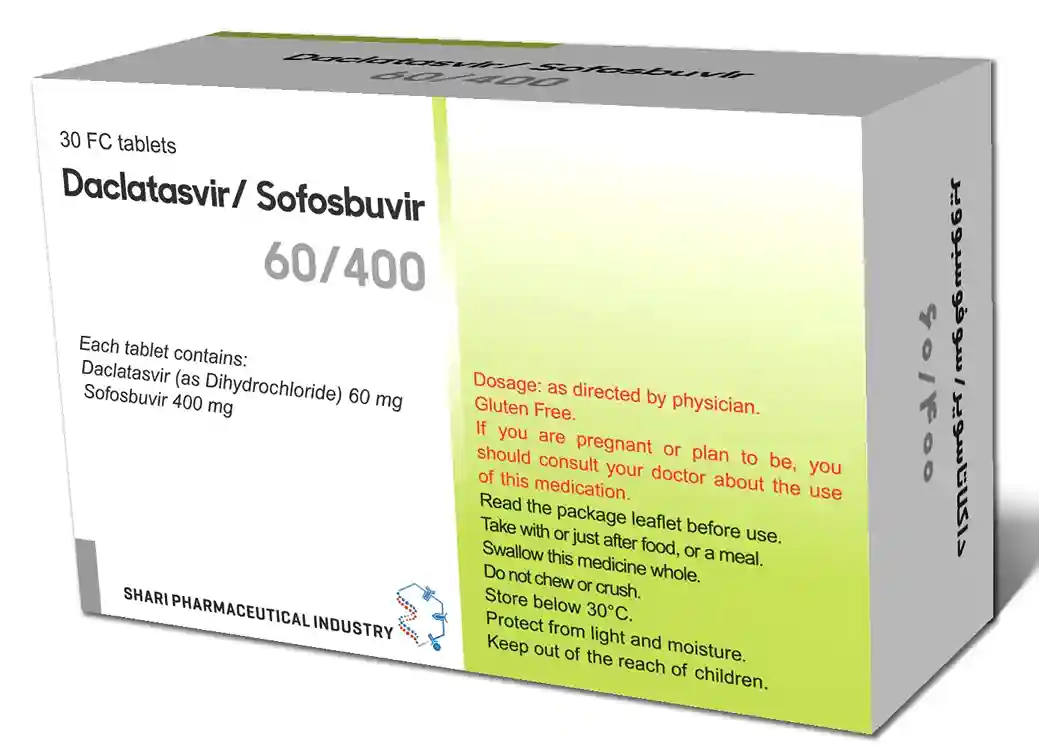 قرص داکلاتاسویر/سوفوسبوویر شاری 60/400 میلی گرم
