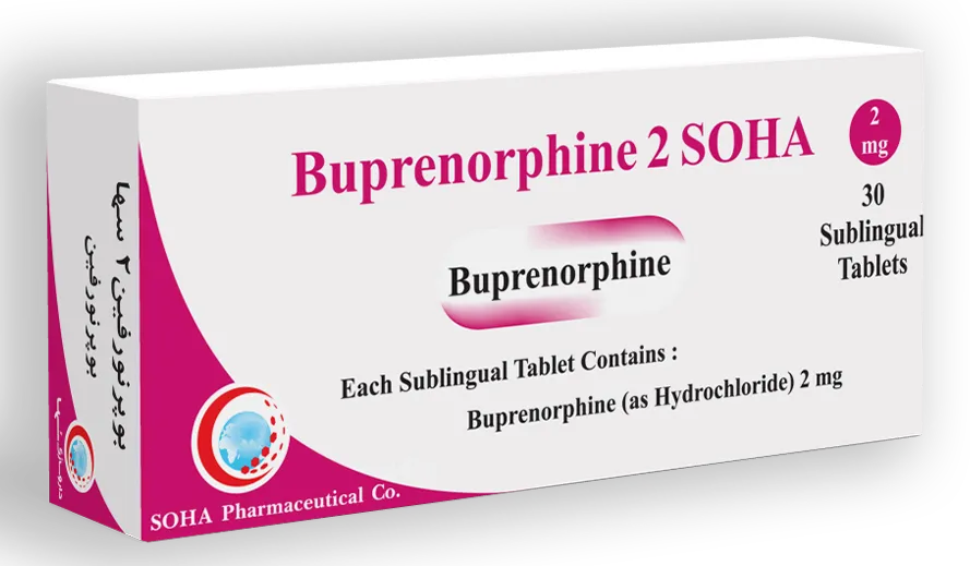 تصویر BUPRENORPHINE-SOHA 2MG SL TAB