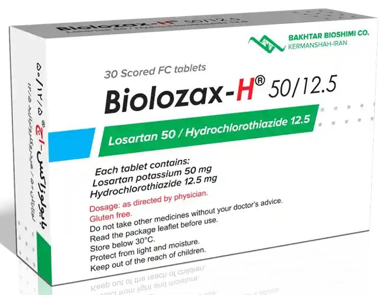 تصویر BIOLOZAX-H 12.5/50MG TAB