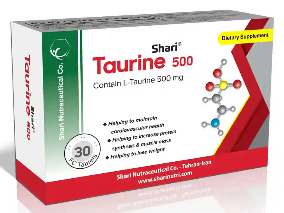 تصویر Taurine SHARI 500 mg Tablet
