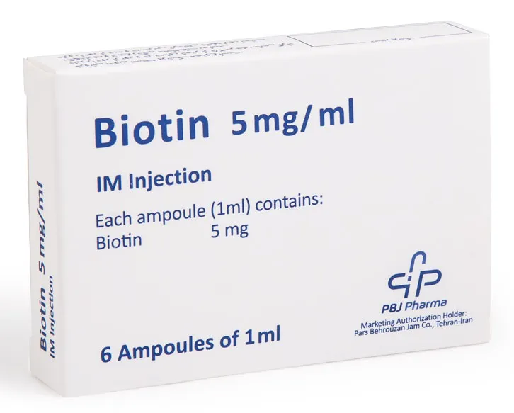 تصویر BIOTIN PBJ 5mg/1m Amp