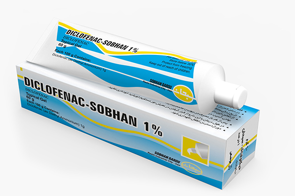 تصویر DICLOFENAC-SOBHAN 1% 60G GEL