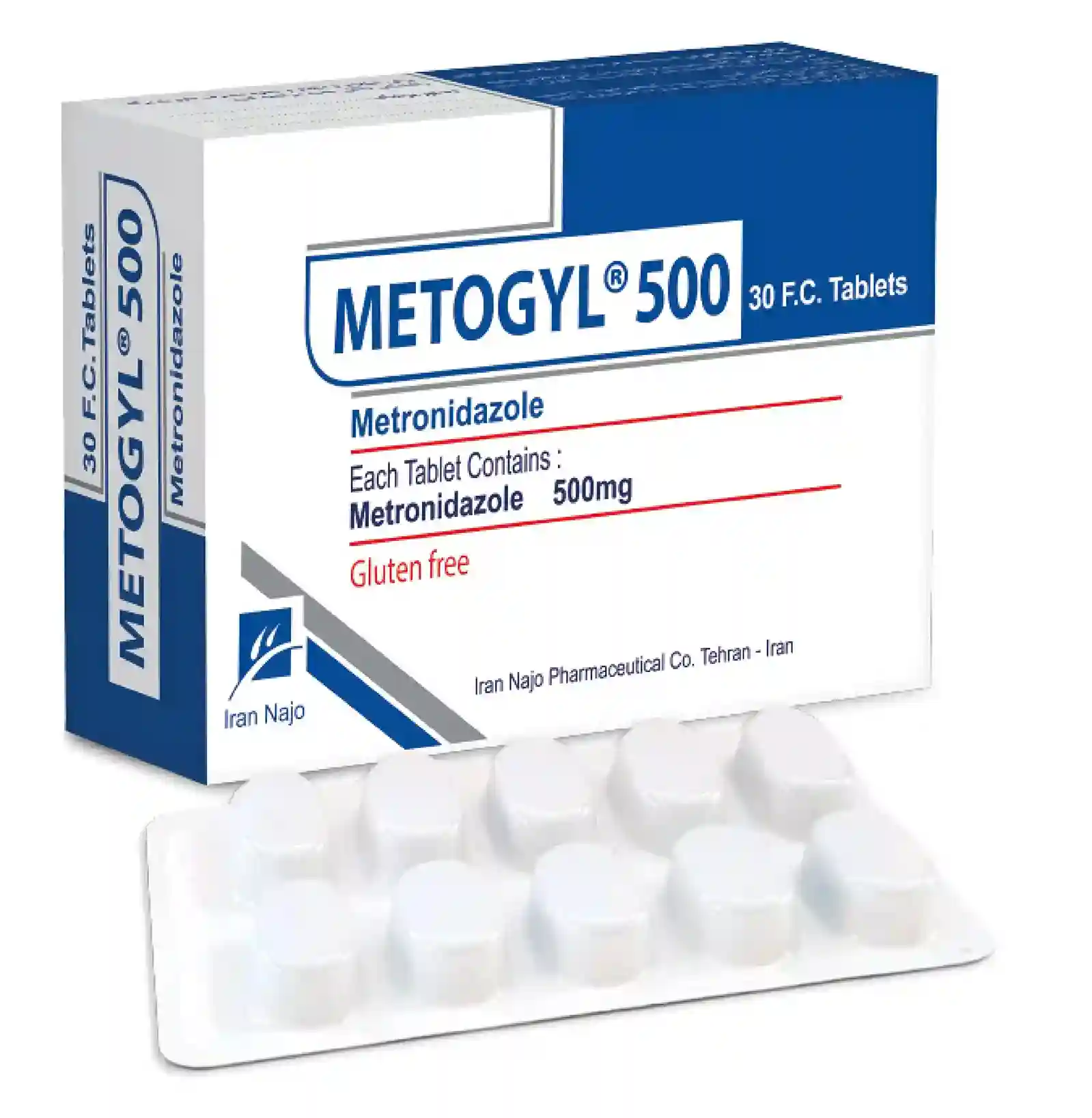 تصویر METOGYL 500 mg Tablet