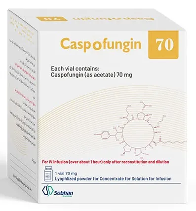 تصویر CASPOFUNGIN TKJ 70 mg Powder For Injection