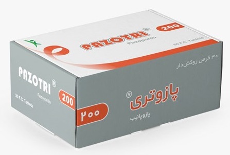 تصویر PAZOTRI 200 mg Tablet