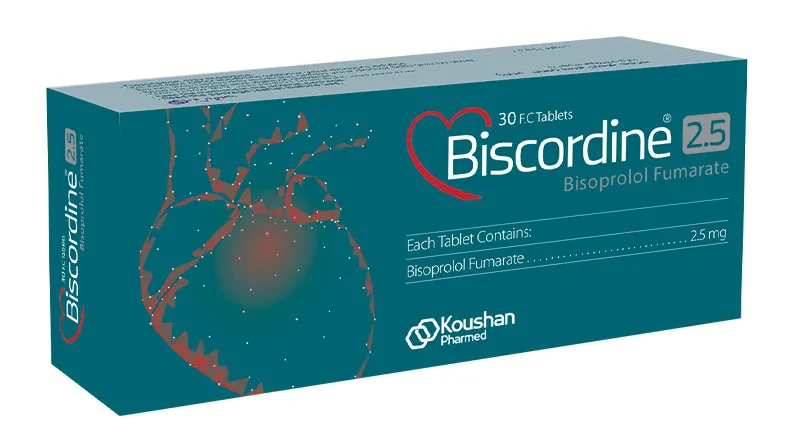 تصویر BISCORDINE 2.5 mg Tablet