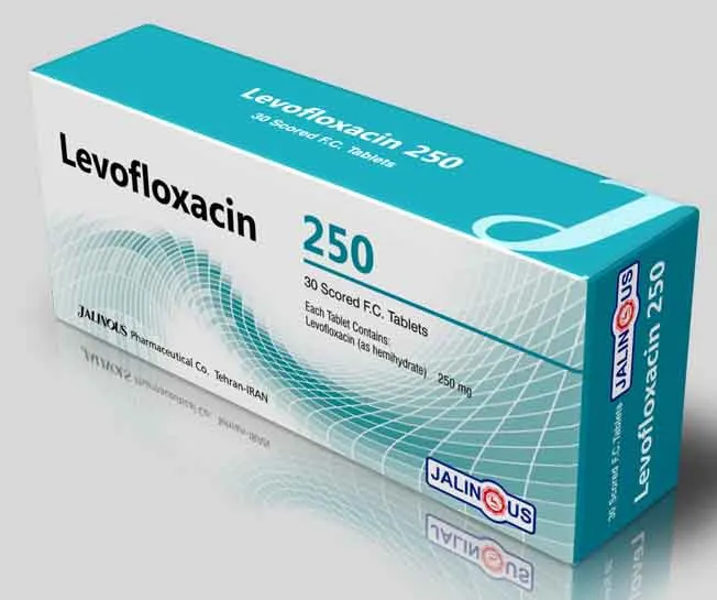 تصویر LEVOFLOXACIN JALINOUS 250 mg Tablet