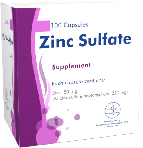 تصویر ZINC SULFATE RAMOPHARMIN 50 MG Capsule