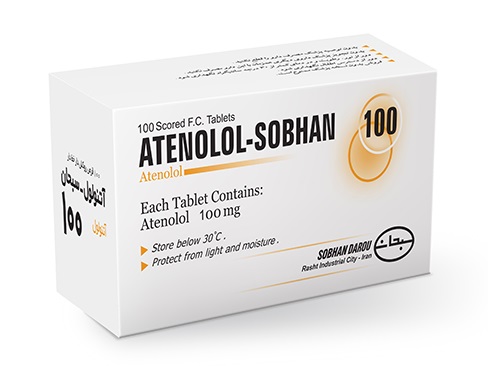 تصویر ATENOLOL-SOBHAN 100MG TAB