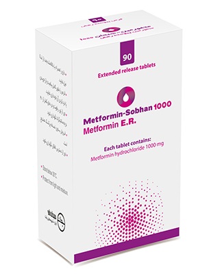 تصویر METFORMIN-SOBHAN 1000 MG  EXTENDED RELEASE Tablet