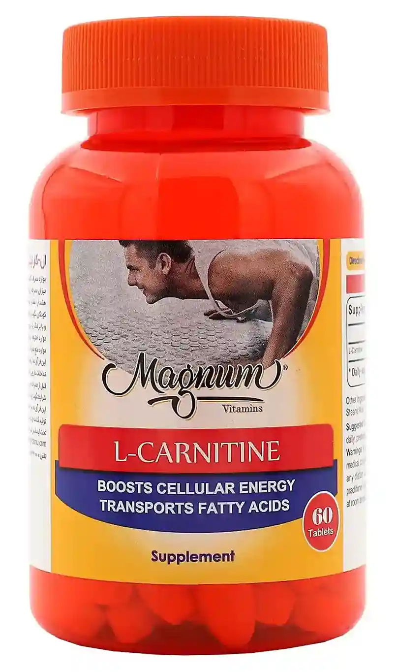 l carnitine magnum قرص ال کارنیتین مگنوم ویتامینز 500 میلی گرم L-Carnitine helps in improving Flavor:Sour Candy Reducing ulcerative colitis damage