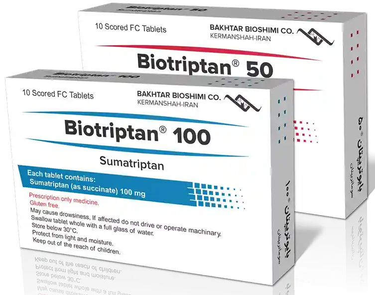 تصویر BIOTRIPTAN 100MG TAB